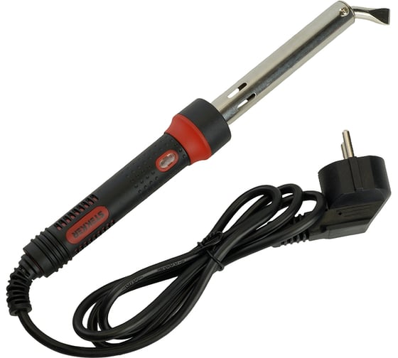 Изображение товара Паяльник с индикатором STEKKER 100W, нихромовый нагреватель, долговечное жало, 230В, PLE301-100, 49811