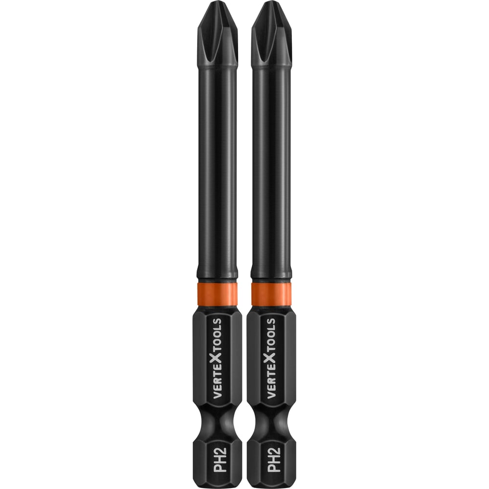 Изображение товара Биты IMPACT PH2 70 мм, 2 шт для шуруповерта профессиональные