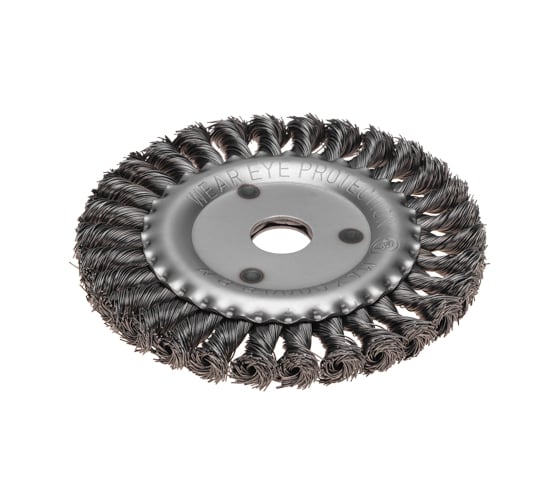 Изображение товара Щетка дисковая 150х22.23 мм для УШМ, крученая стальная проволока KRANZ KR-91-1239