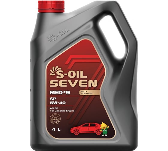 Изображение товара Моторное масло RED#9 SP 5W-40 4 л S-OIL SEVEN E108304