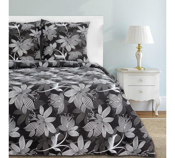 Изображение товара Комплект постельного белья Этель Сумерки евро, 200х217 см, 220х240 см, 70х70 см 2 шт., 100% хлопок, бязь 1278300