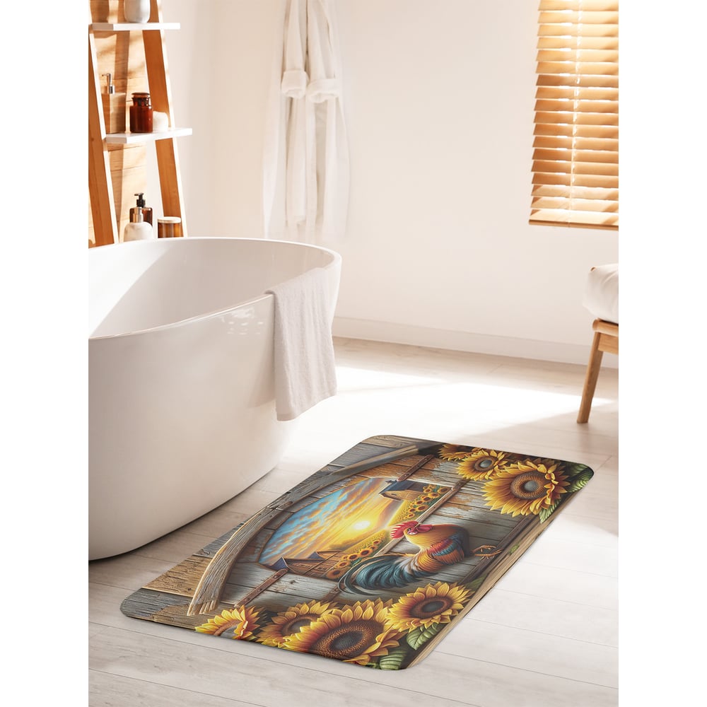 Изображение товара Противоскользящий коврик для ванной комнаты JOYARTY 60x100 см с антискользящим покрытием