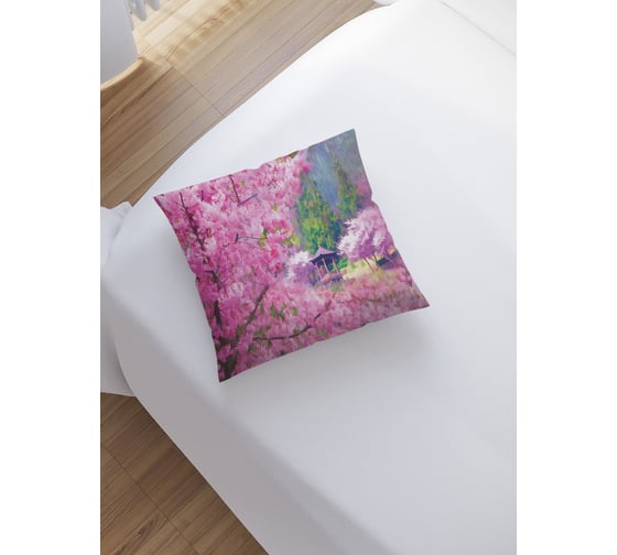Изображение товара Наволочка декоративная JoyArty на молнии, чехол на подушку Тайное цветение 45x45 см sl_14301