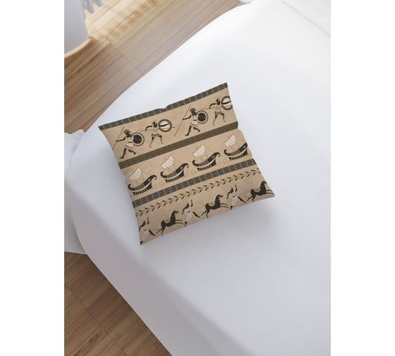 Изображение товара Наволочка декоративная JoyArty на молнии, чехол на подушку Античное панно 45x45 см sl_97383