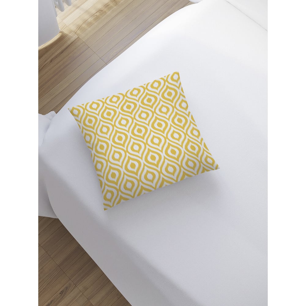 Изображение товара Декоративная наволочка JoyArty 45x45 см с молнией геометрика желтый