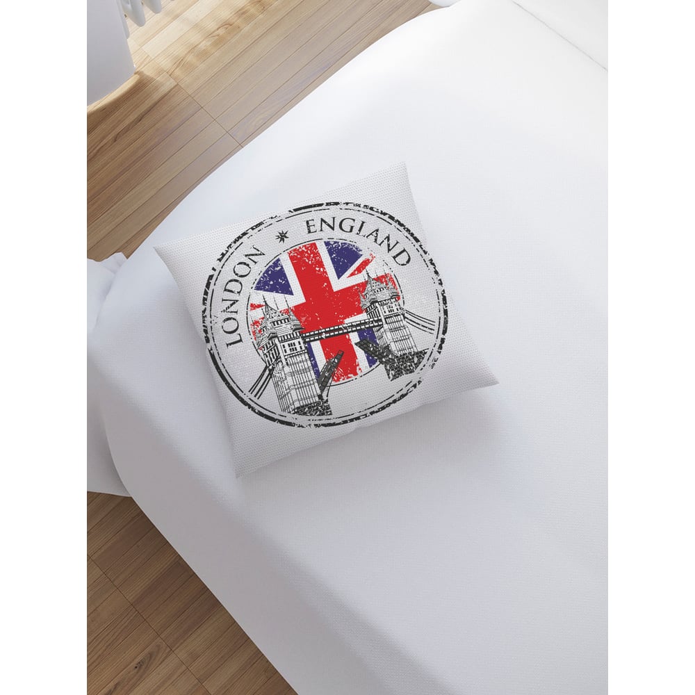 Изображение товара Декоративная наволочка JoyArty на молнии с изображением Лондона 45х45 см