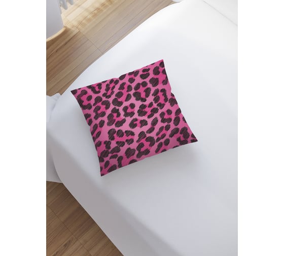 Изображение товара Наволочка декоративная JoyArty на молнии, чехол на подушку Окрашенный леопард 45x45 см sl_37251