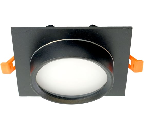 Изображение товара Светильник встраиваемый FERON DL505 потолочный GX53 черный квадрат IP44, 51104