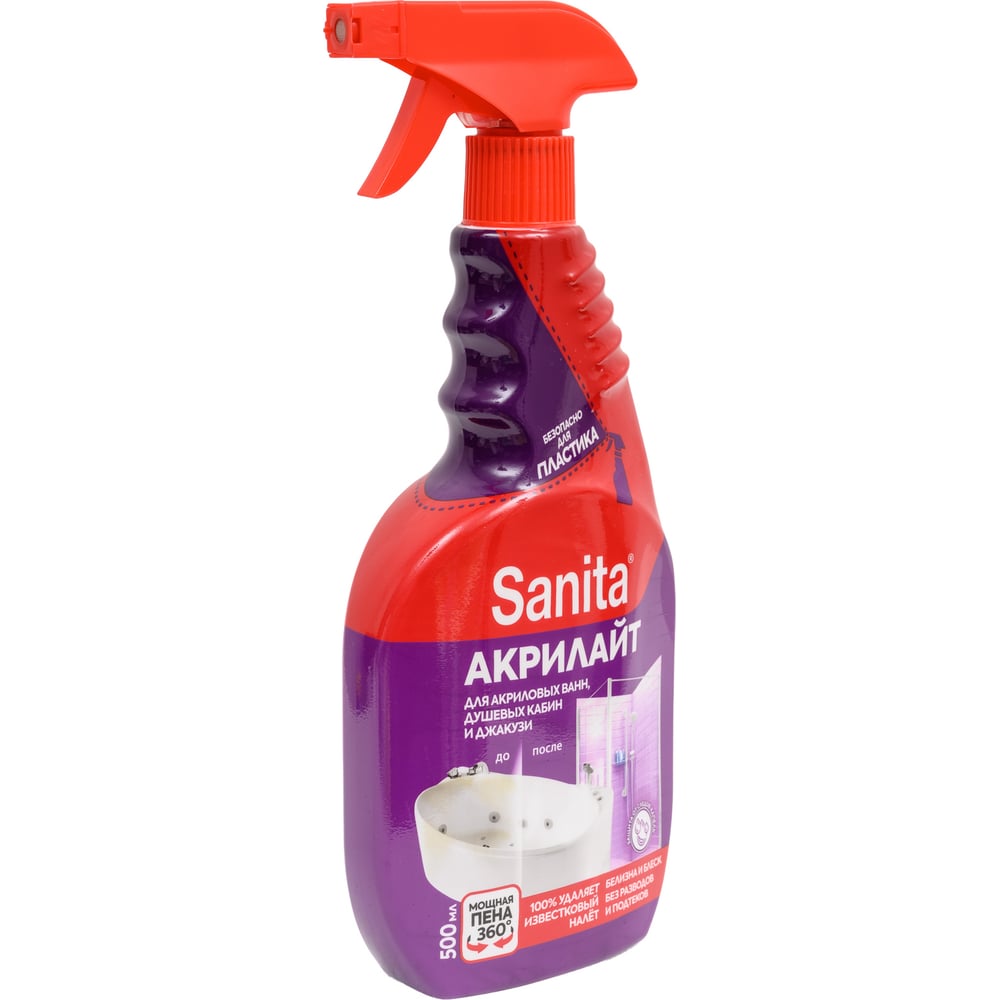 Изображение товара Средство чистящее для удаления известкового налета Sanita Акрилайт 500 мл