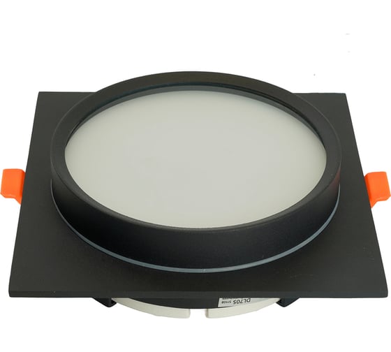 Изображение товара Светильник встраиваемый FERON DL705 потолочный GX70 черный квадрат IP44, 51108