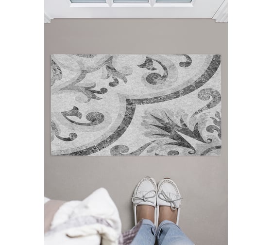 Изображение товара Коврик придверный в прихожую JOYARTY с принтом "Узорный камень", 45х75 см door_33976