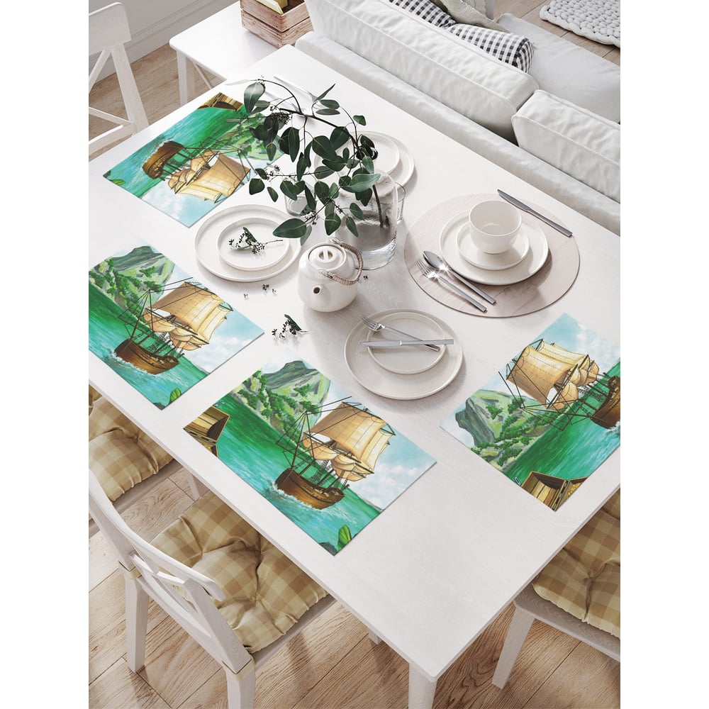 Изображение товара Салфетки на стол для сервировки JOYARTY прямоугольные 32x46 см 4 шт