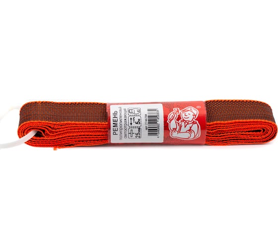 Изображение товара Светоотражающий полипропиленовый ремень Стройбат, 25 мм, цветной, 5 м, 342170