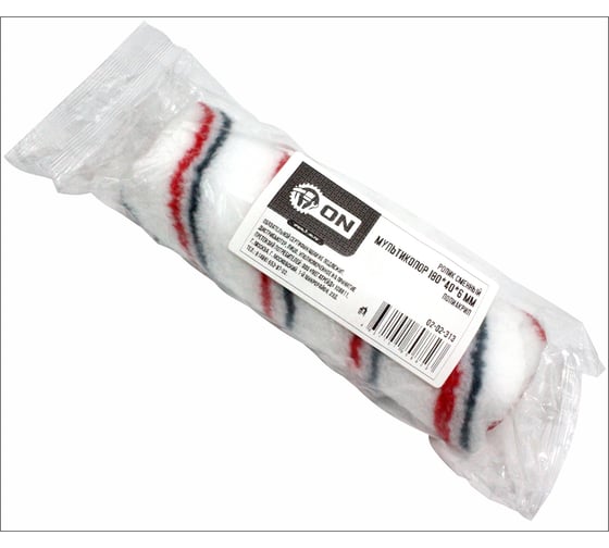 Изображение товара Сменный валик ON МУЛЬТИКОЛОР полиакрил, ворс 11мм 180х40х6мм 02-02-313