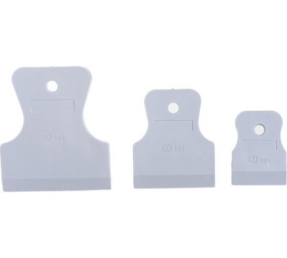 Изображение товара Набор резиновых шпателей ON 40-60-80 мм, белые 02-04-300