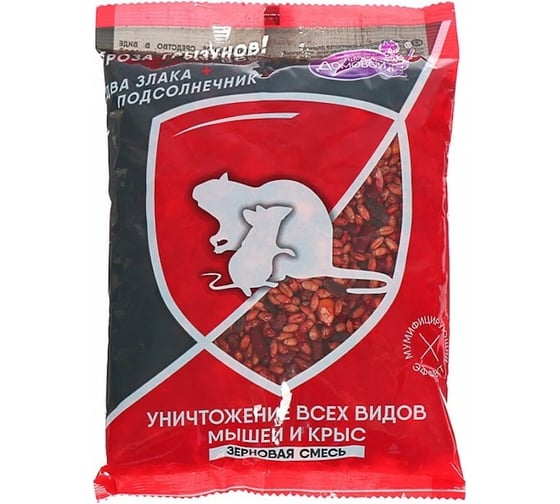 Изображение товара Зерновая смесь от грызунов Домовой Прошка Гроза пакет 300 г УТ-00009323
