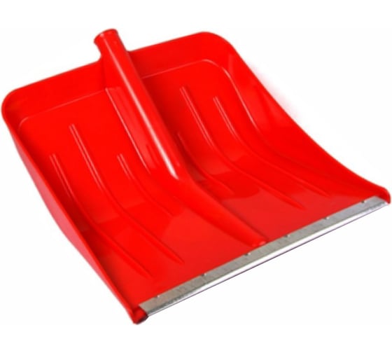 Изображение товара Снеговая лопата ON 380х365мм пластмассовая с ал. планкой d-32 ЦВЕТНАЯ 24-01-014