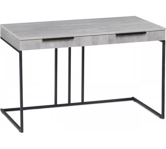 Изображение товара Письменный стол Woodville Льюис Лофт 120x65x75, бетон / черный матовый 564720