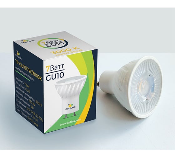 Изображение товара Светодиодная лампа Italline TP GU10/7W/3000K