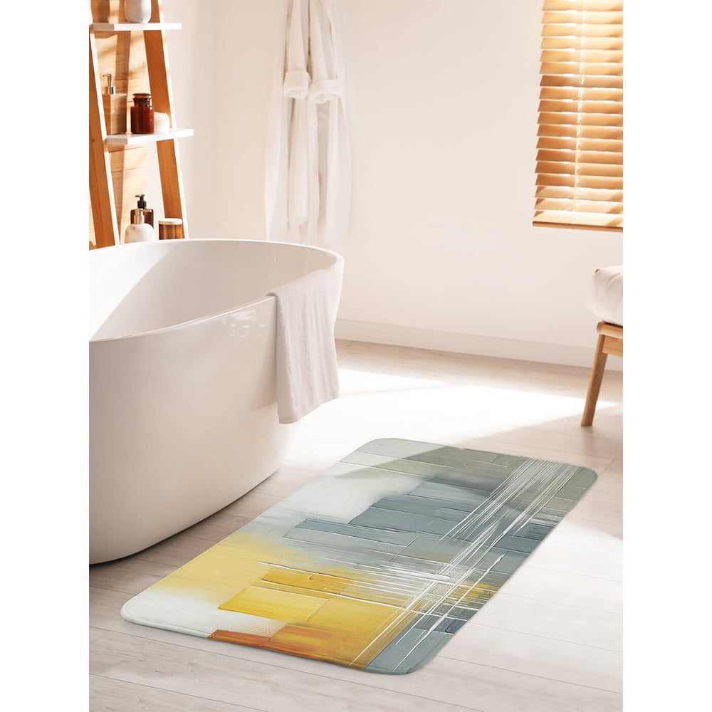 Изображение товара Коврик для ванной JOYARTY противоскользящий цветные мазки 60x100 см
