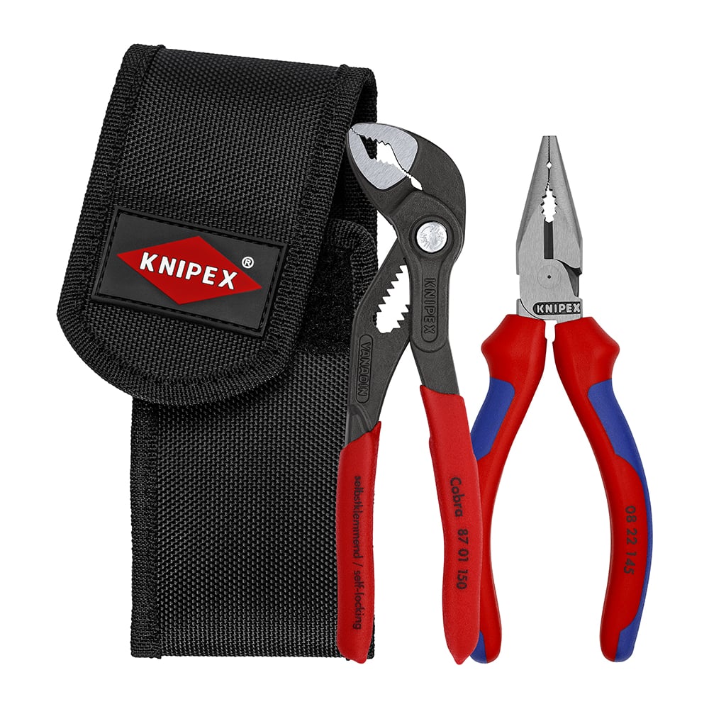 Изображение товара Набор KNIPEX KN-002072V06: две профессиональные ручные сборки в поясной сумке