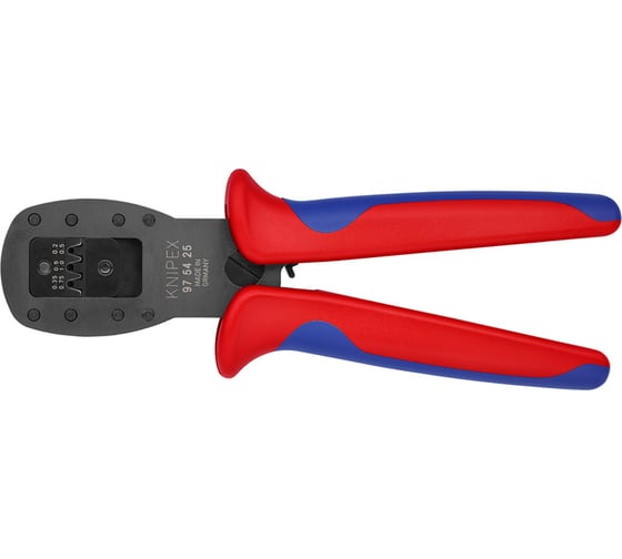 Изображение товара Пресс-клещи для штекеров KNIPEX Micro-Fit Molex, 3 гнезда, AWG 30-26/24-22/20, L-190 мм KN-975425