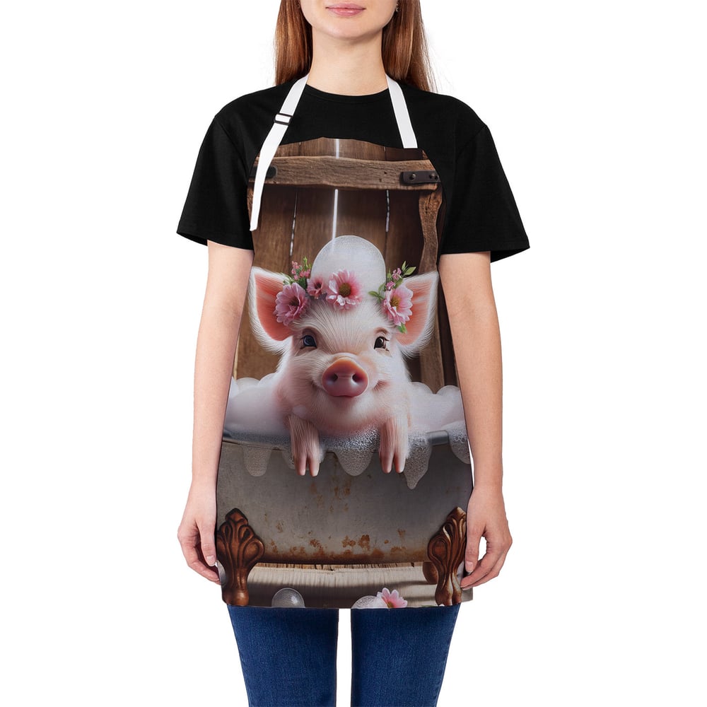 Изображение товара Фартук JOYARTY Довольный поросенок Унисекс Oxford