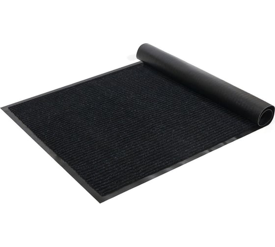 Изображение товара Коврик SUNSTEP влаговпитывающий ребристый 120х250 см, черный 35-093