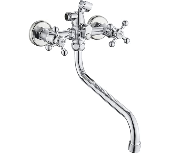 Изображение товара Смеситель для ванны двухвентильный, с круглым изливом CRONWIL CB330-25