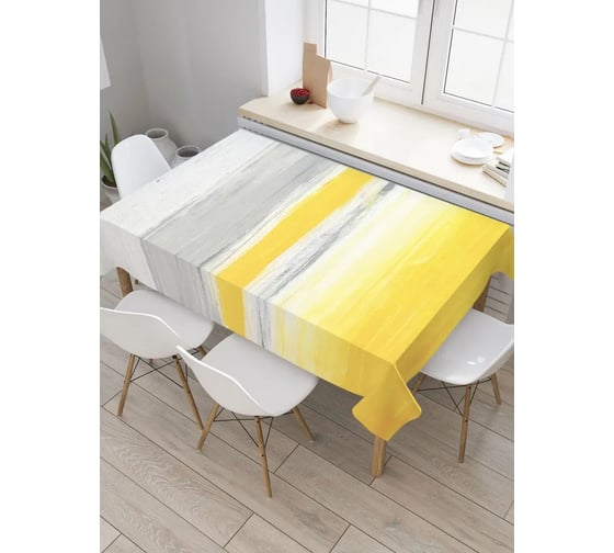 Изображение товара Прямоугольная водоотталкивающая скатерть JoyArty на стол Окрашенная доска 120x145 tcox_55152_120x145