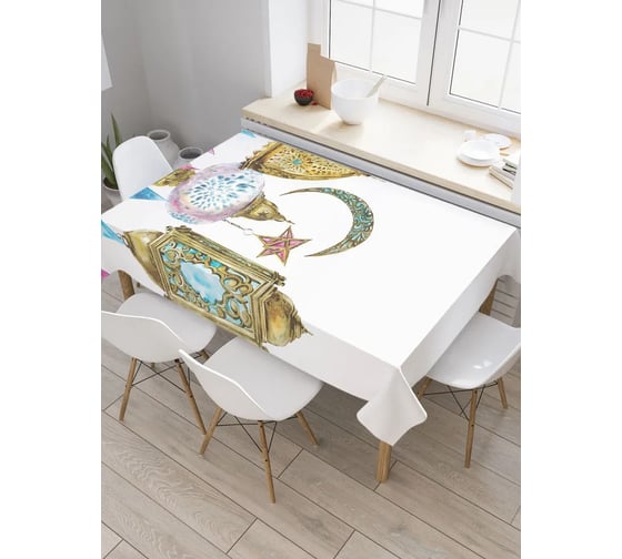 Изображение товара Прямоугольная водоотталкивающая скатерть JoyArty на стол Рамадан Карим 145x180 tcox_13134_180x145