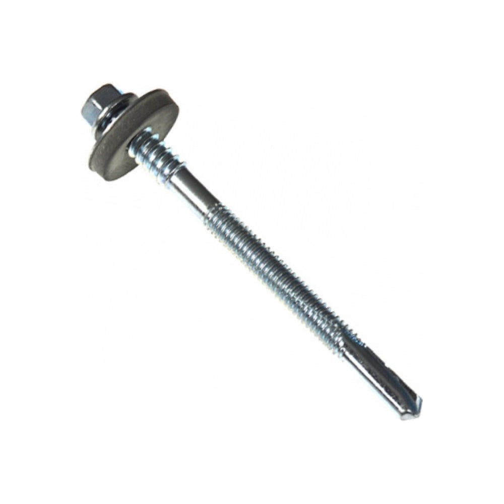 Изображение товара Саморез для с/панелей КВАДРА 6.3/5.5x130 цинк, уп. 50 шт., сверло 15 мм 635513000150