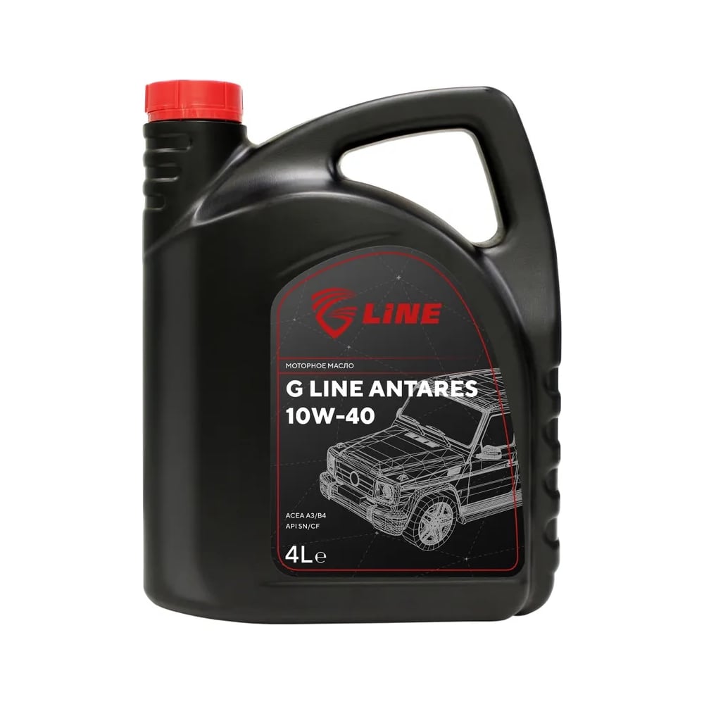 Изображение товара Моторное масло G line Antares 10W-40 SN/CF 4 литра полусинтетика
