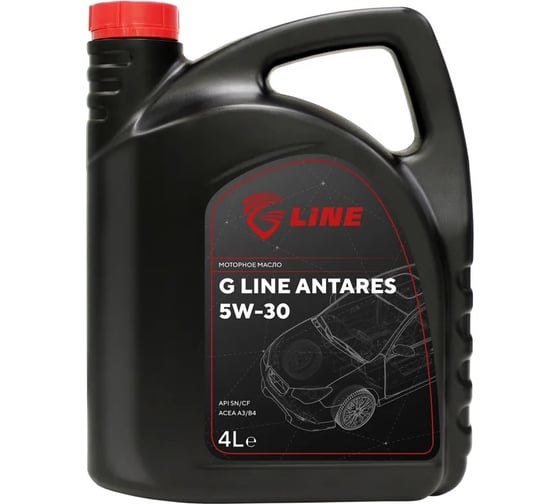 Изображение товара Моторное масло G line Antares 5W-30 SN/CF (4л) LASN053011141004