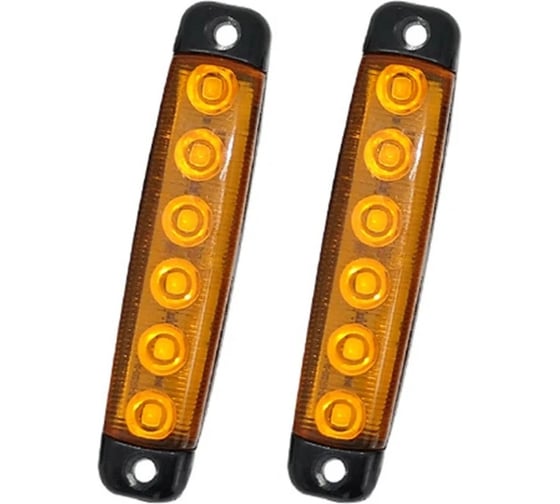 Изображение товара Габаритный фонарь желтый Вымпел (2шт), 12/24В, не штатный 5323