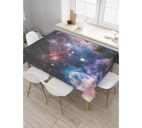 Изображение товара Прямоугольная тканевая скатерть на стол JoyArty с рисунком Космические странствия 145 на 180 см tc_13789_180x145