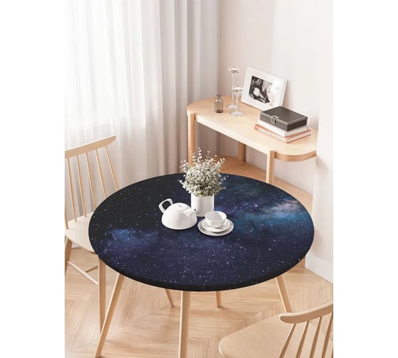 Изображение товара Скатерть на кухонный стол JoyArty Космический мир, круглая на резинке, диаметр 75-100 см frtc_379296_120x120