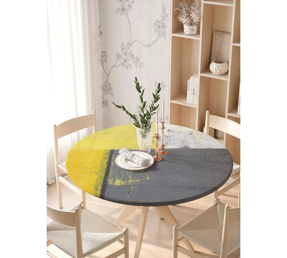 Изображение товара Скатерть на кухонный стол JoyArty Лоскутный гранж, круглая на резинке, диаметр 105-120 см frtc_34712_140x140