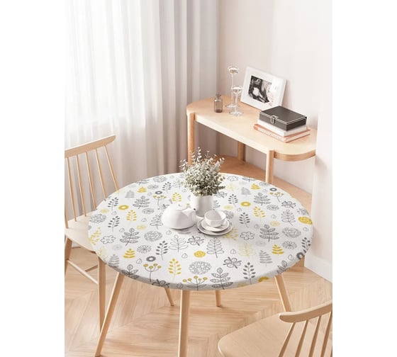 Изображение товара Скатерть на кухонный стол JoyArty Осенняя пора, круглая на резинке, диаметр 75-100 см frtc_22963_120x120