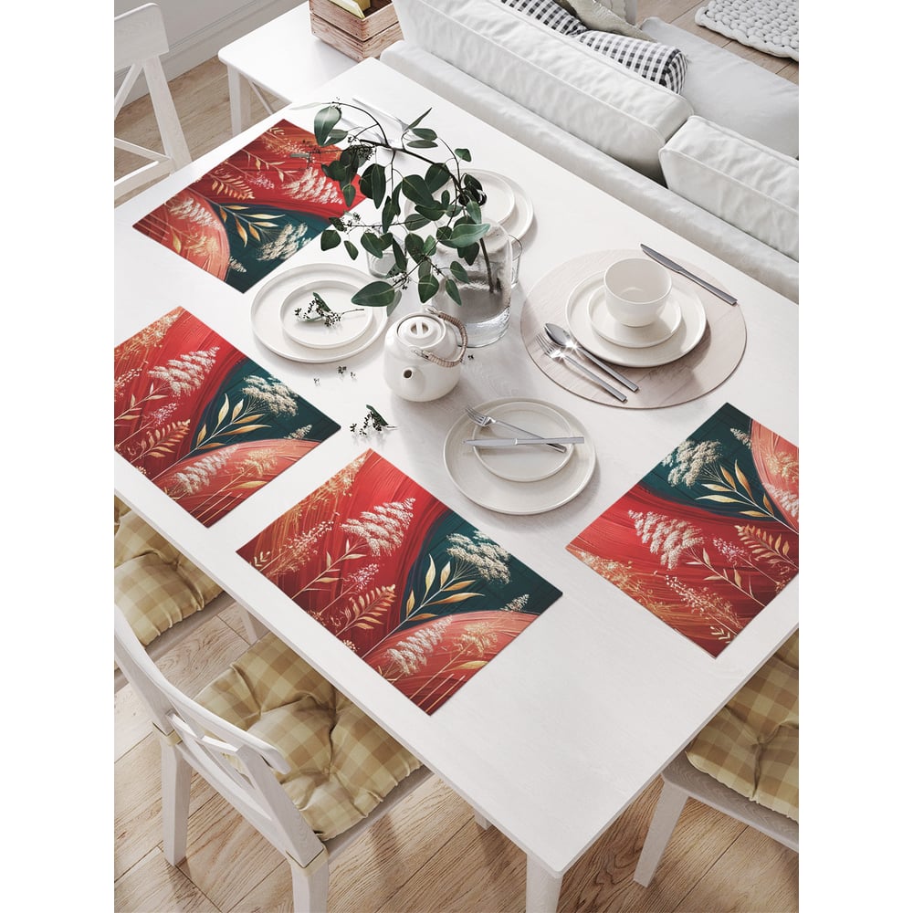 Изображение товара Салфетки на стол для сервировки JoyArty прямоугольные 32x46 см комплект 4 шт