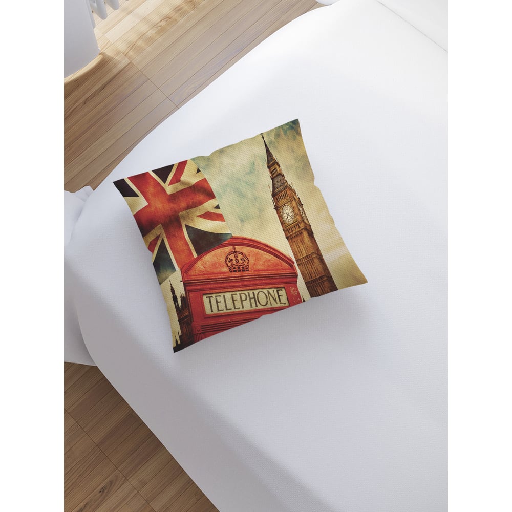 Изображение товара Декоративная наволочка на молнии 45x45 см JoyArty "Британский телефон"