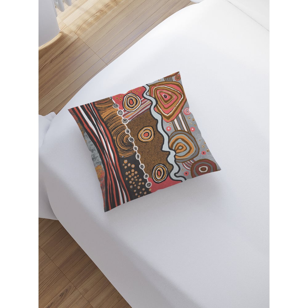 Изображение товара Наволочка декоративная на молнии 45x45 см JoyArty Африканская абстракция