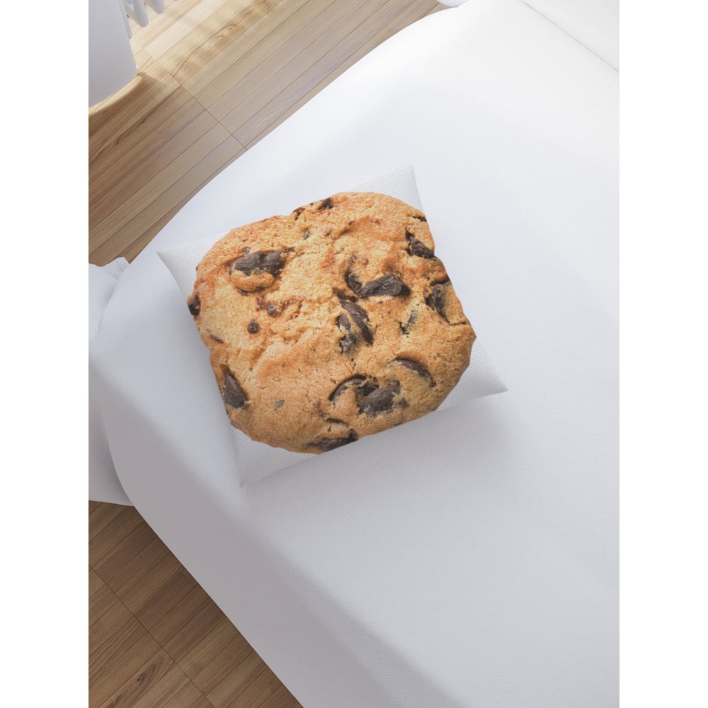 Изображение товара Наволочка декоративная на молнии, чехол на подушку JoyArty "Шоколадное печенье” 45x45 см sl_414008