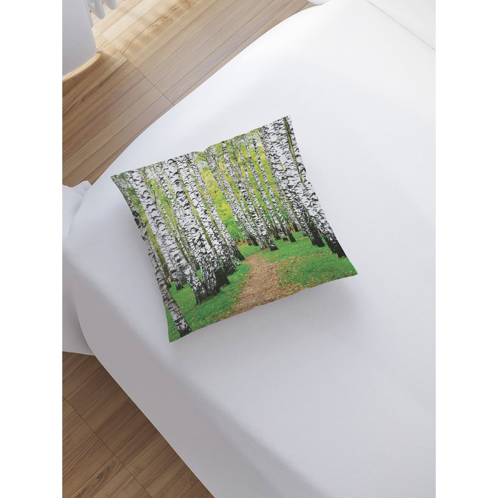 Изображение товара Наволочка декоративная на молнии JoyArty Березовая роща 45x45 см
