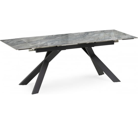 Изображение товара Керамический стол Woodville Хилбри 140(200)х80x76, оробико / черный 588050