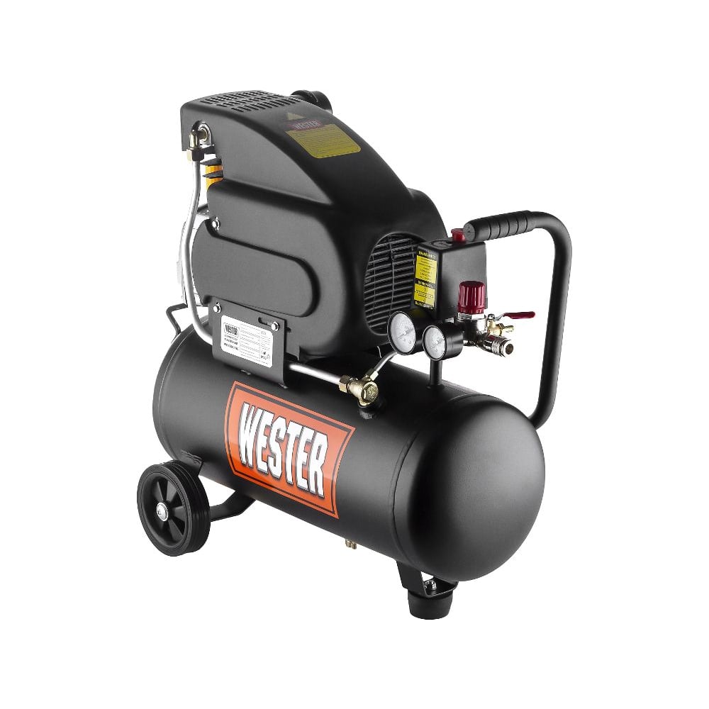 Изображение товара Компрессор поршневой масляный WESTER WK1800/24C 1800 Вт 208л/мин 8бар профессиональный