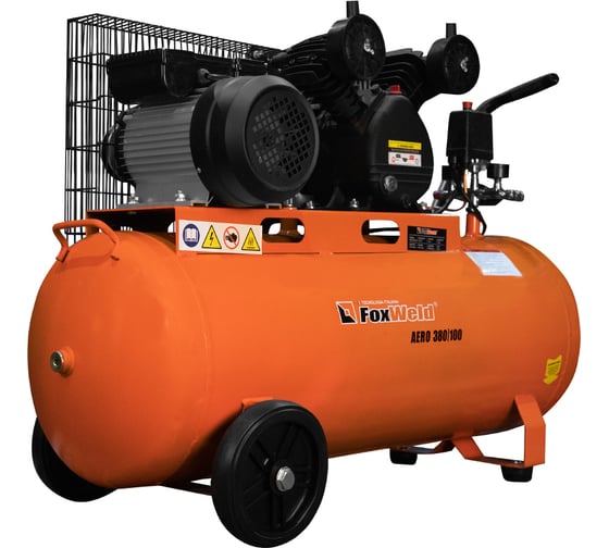 Изображение товара Масляный ременной компрессор FOXWELD AERO 380/100 5962