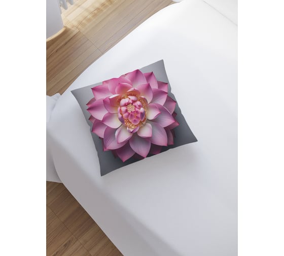 Изображение товара Декоративная наволочка на молнии JoyArty Лотос 45x45 см sl_sd1141