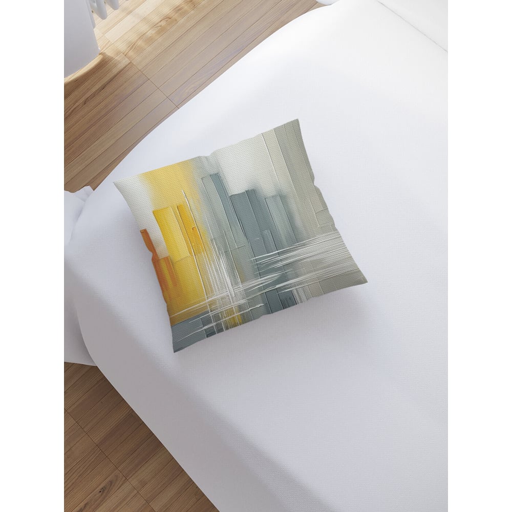 Изображение товара Декоративная наволочка на молнии JoyArty Цветные мазки 45x45 см sl_sd2718