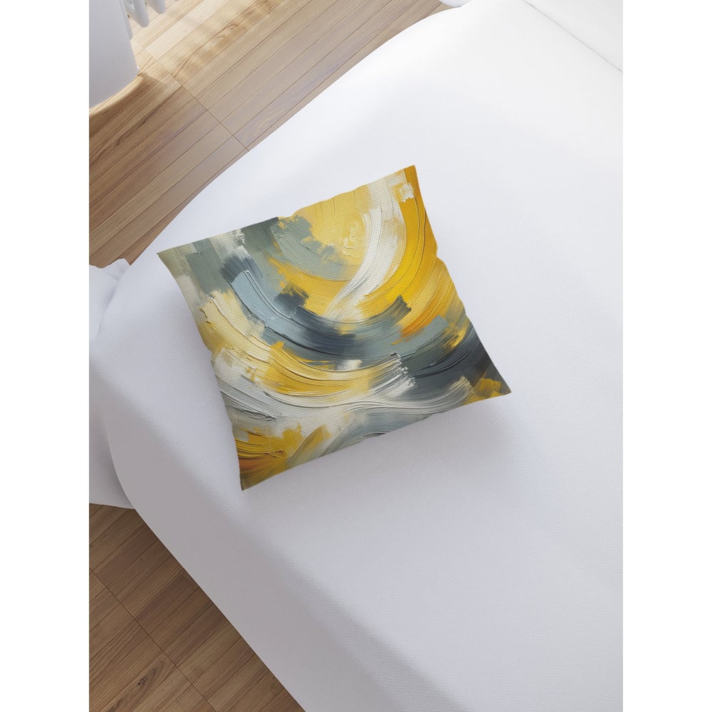 Изображение товара Декоративная наволочка на молнии JoyArty Плавные мазки 45x45 см sl_sd2011